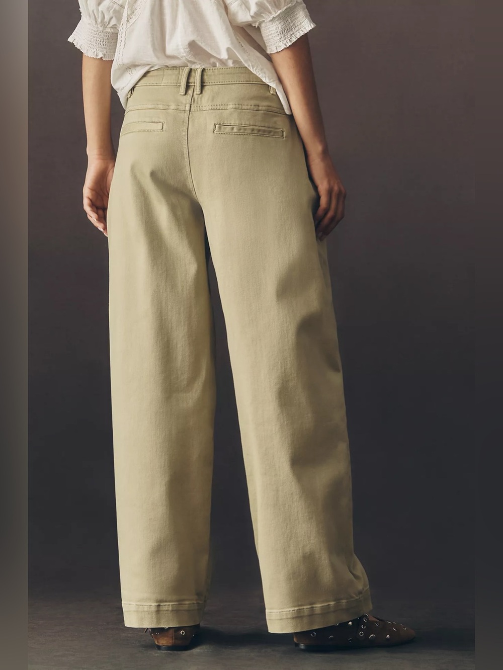 NWT Size 30 - Anthropologie Cotton Tapered Slouch Jeans in Moss (NWT US$ 158) - Picture 5 of 16